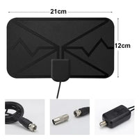 5000 Miles HD 8K Digital TV Antenna - 25DB Indoor DVB-T/T2 UHF VHF for 4K 1080P Cable DTV Reception