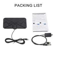 5000 Miles HD 8K Digital TV Antenna - 25DB Indoor DVB-T/T2 UHF VHF for 4K 1080P Cable DTV Reception